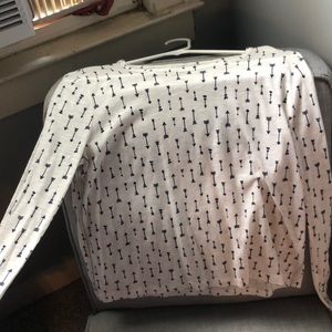 White long sleeve shirt with arrows